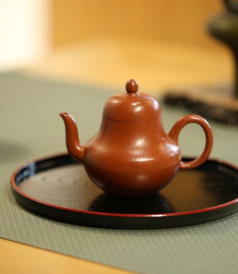 120毫升原矿朱泥思亭壶宜兴紫砂壶纯手工泡茶壶功夫茶具孟臣茶壶