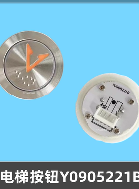 AN306A电梯按钮Y0905221B永大日立电梯按键开关LB-12圆形盲纹35m