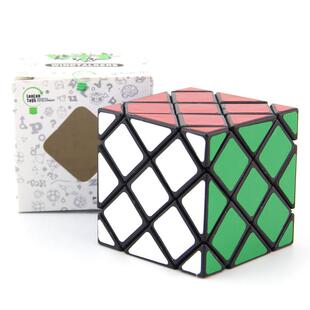 蓝蓝八轴六面体魔方黑色8轴6面体魔方异形创意比赛专用儿童玩具