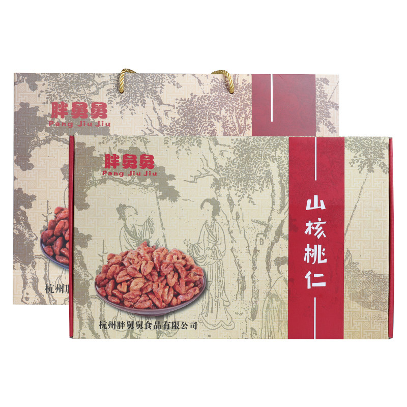 胖舅舅临安山核桃仁100g*6罐礼盒节日礼品 新老包装随机发货