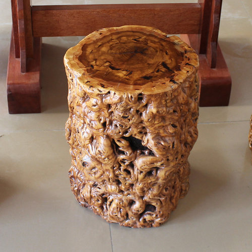 枣木墩子根雕原木树墩底座实木