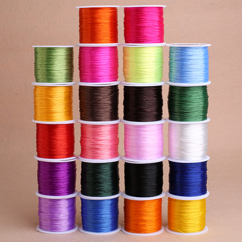 弹力线diy串珠手链黑白黄色松紧