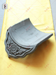 中式小青瓦片屋顶古建瓦仿古青瓦徽派马头墙瓦脊瓦滴水围墙灰瓦片