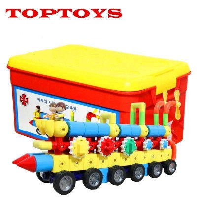 进口EDTOY 韩国磁力积木拼搭积木1号动车组 磁力火车四层90460正