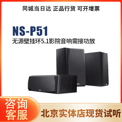 Yamaha/雅马哈 NS-P51客厅环绕家庭电视5.1影院音响壁挂卫星音箱