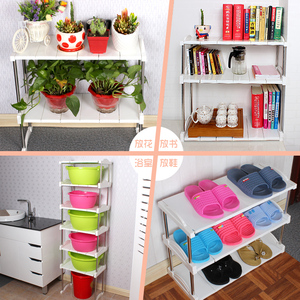 叠加厨房置物架 调料收纳架 微波炉橱柜桌面整理书架柜子分层隔板