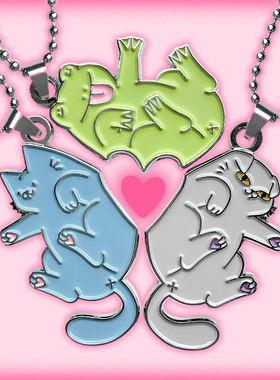 现货 Leon Karssen 蓝污猫情侣项链 BBF PENDANTS 爱心套链 合集