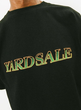 现货 YARDSALE LOWRIDER TEE 双层袖厚款 渐变刺绣logo短袖T恤