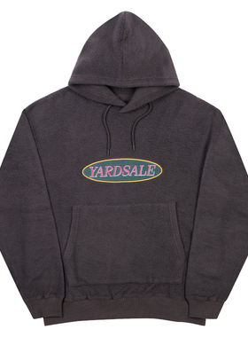 现货 YARDSALE Phase 植绒刺绣LOGO字母休闲连帽卫衣宽松套头帽衫