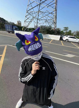 AONE4SURE蝙蝠翅膀bat动漫街头大头围刺绣异型毛线帽针织冷帽情侣