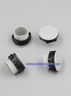 信号灯按钮开关面板塞Y090 LAY37堵塞冒堵头灰色22mm按钮孔塞堵头