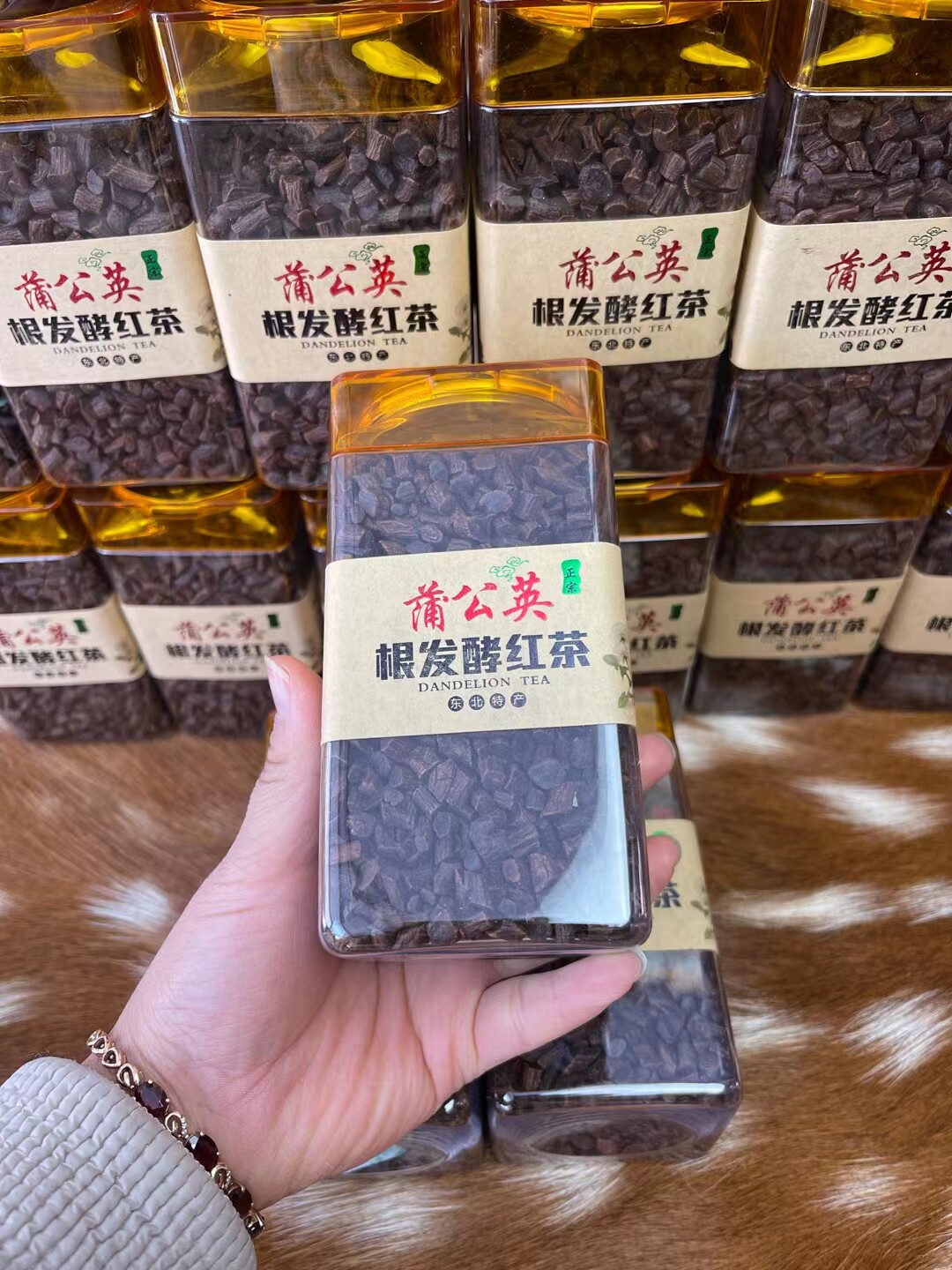 野生蒲公英根茶发酵红茶特级散装