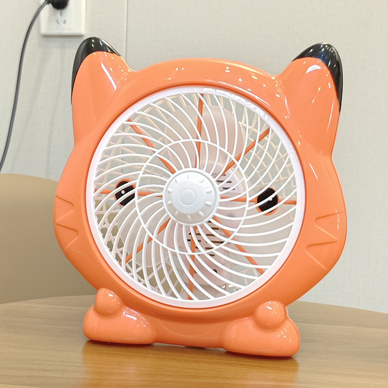 电风扇学生宿舍床上家用小型办公室卡通静音迷你台式桌面夏天插电