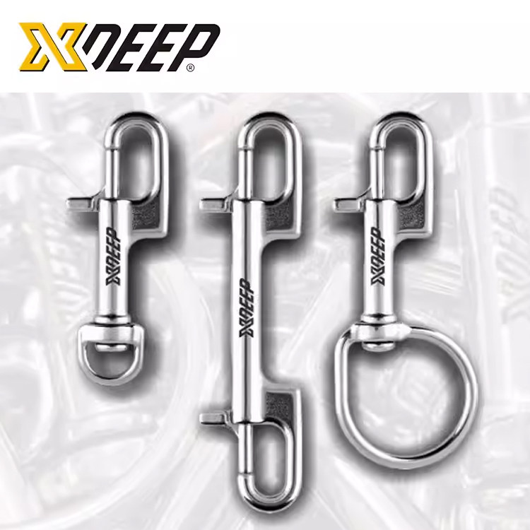 XDEEP NX bolt snaps潜水双头钩双头扣不锈钢单头钩挂勾配件深潜
