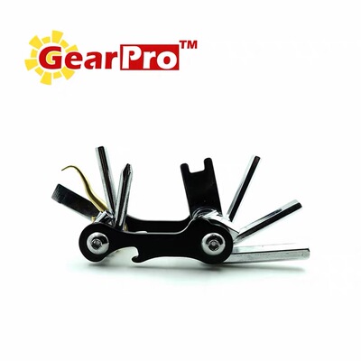GearPro潜水工具组 迷你组合工具不锈钢便携多用途八合一