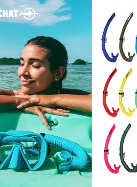 剑鱼Beuchat spy snorkel自由潜水湿式呼吸管多色可选