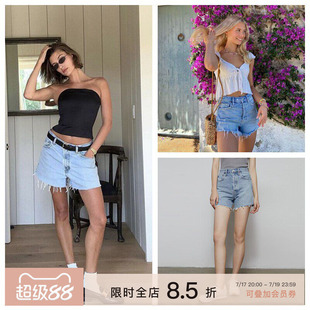 AGOLDE RILEY高腰牛仔短裤女春季2026新款经典宽松显瘦热裤CLOC