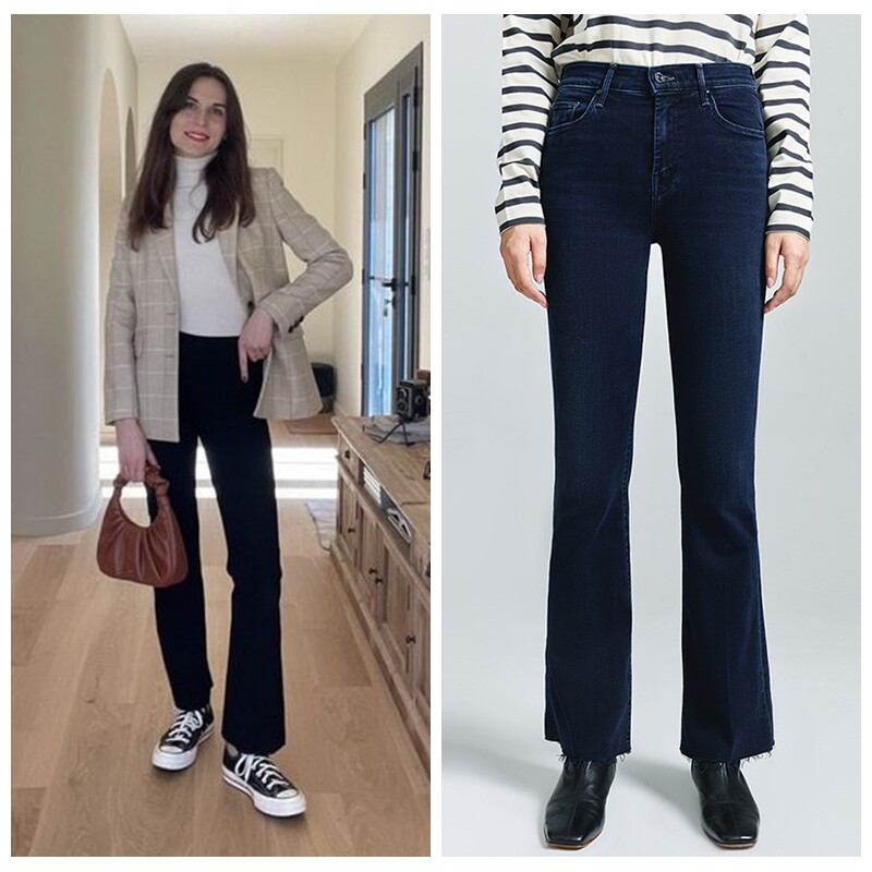MOTHERDENIM超弹微喇全长牛仔裤