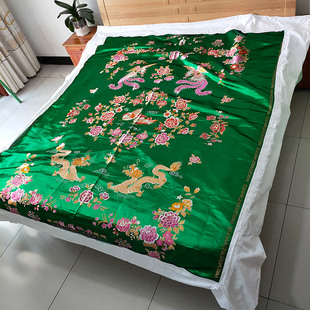 杭州丝绸软织锦缎被面被套单件纯棉贴身双人200×230被罩结婚 推荐