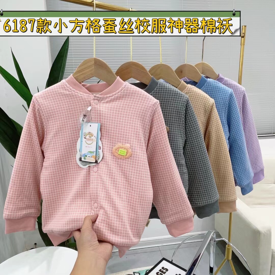 儿童棉衣男大童四层蚕丝羊毛款校服神器高品质小学生内胆棉袄女童