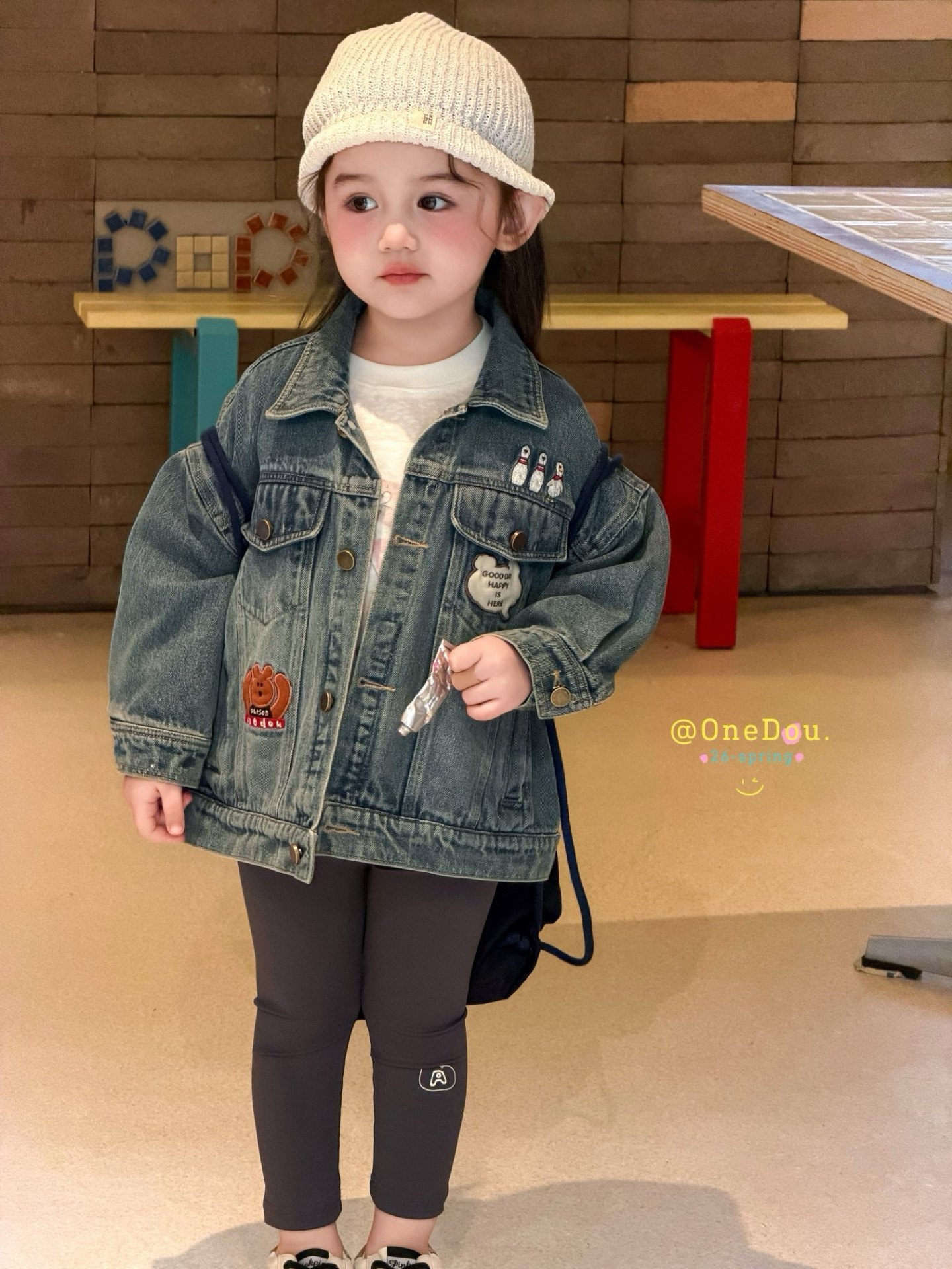 凡妈童装26春季新款女童小童韩版后背小熊洋气休闲牛仔外套打底裤,童装/婴儿装/亲子装,普通外套,淘宝优惠券,粉丝福利购,淘宝优惠卷