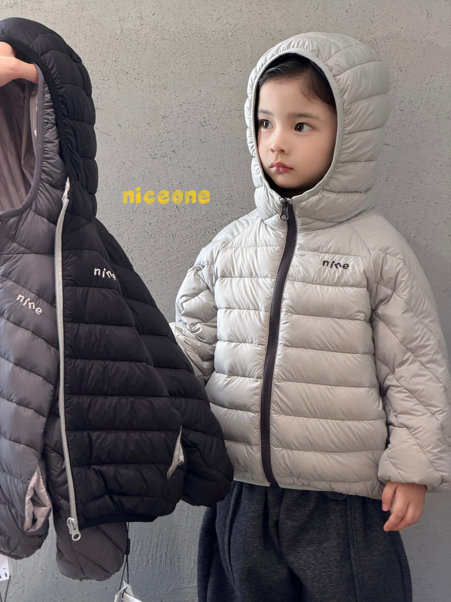 凡妈童装2026秋冬新款男童女童小童韩版轻薄连帽羽绒服儿童外套