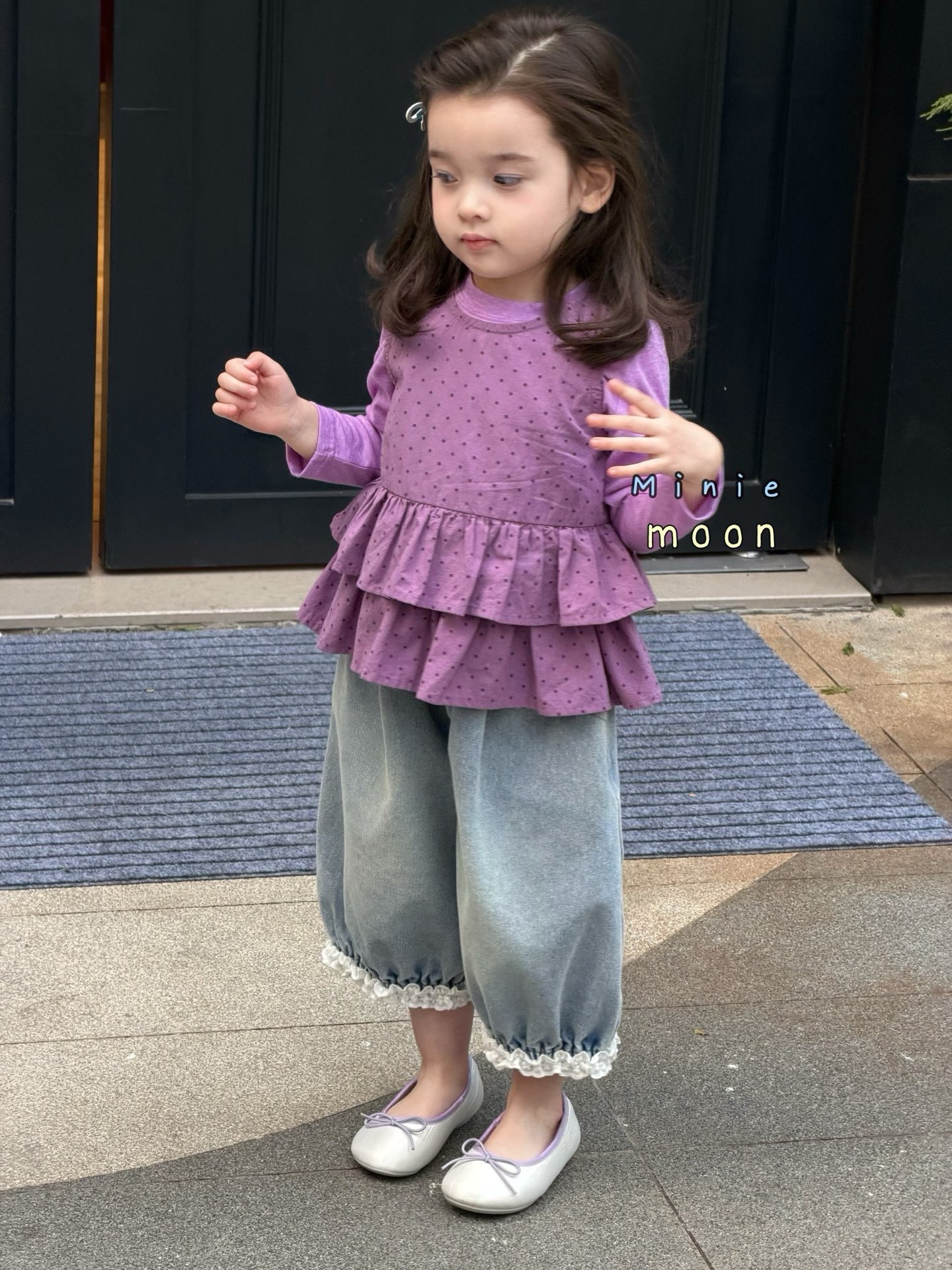 凡妈童装26春款女童小童韩系荷叶边波点背心T恤两件套灯笼牛仔裤,童装/婴儿装/亲子装,T恤,淘宝优惠券,粉丝福利购,淘宝优惠卷