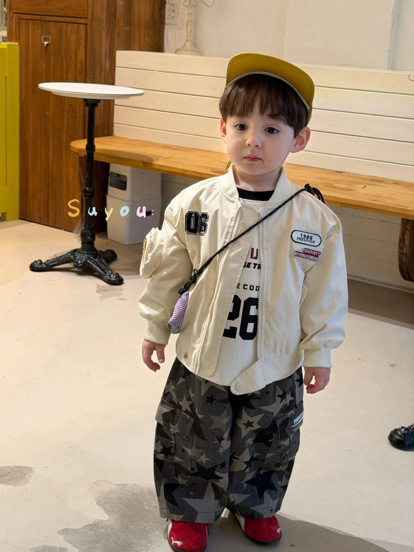凡妈童装2026春新款男童小童韩版休闲贴布夹克外套字母T恤迷彩裤,童装/婴儿装/亲子装,普通外套,淘宝优惠券,粉丝福利购,淘宝优惠卷