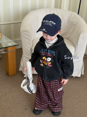 男童米奇连帽外套加绒洋气帽衫