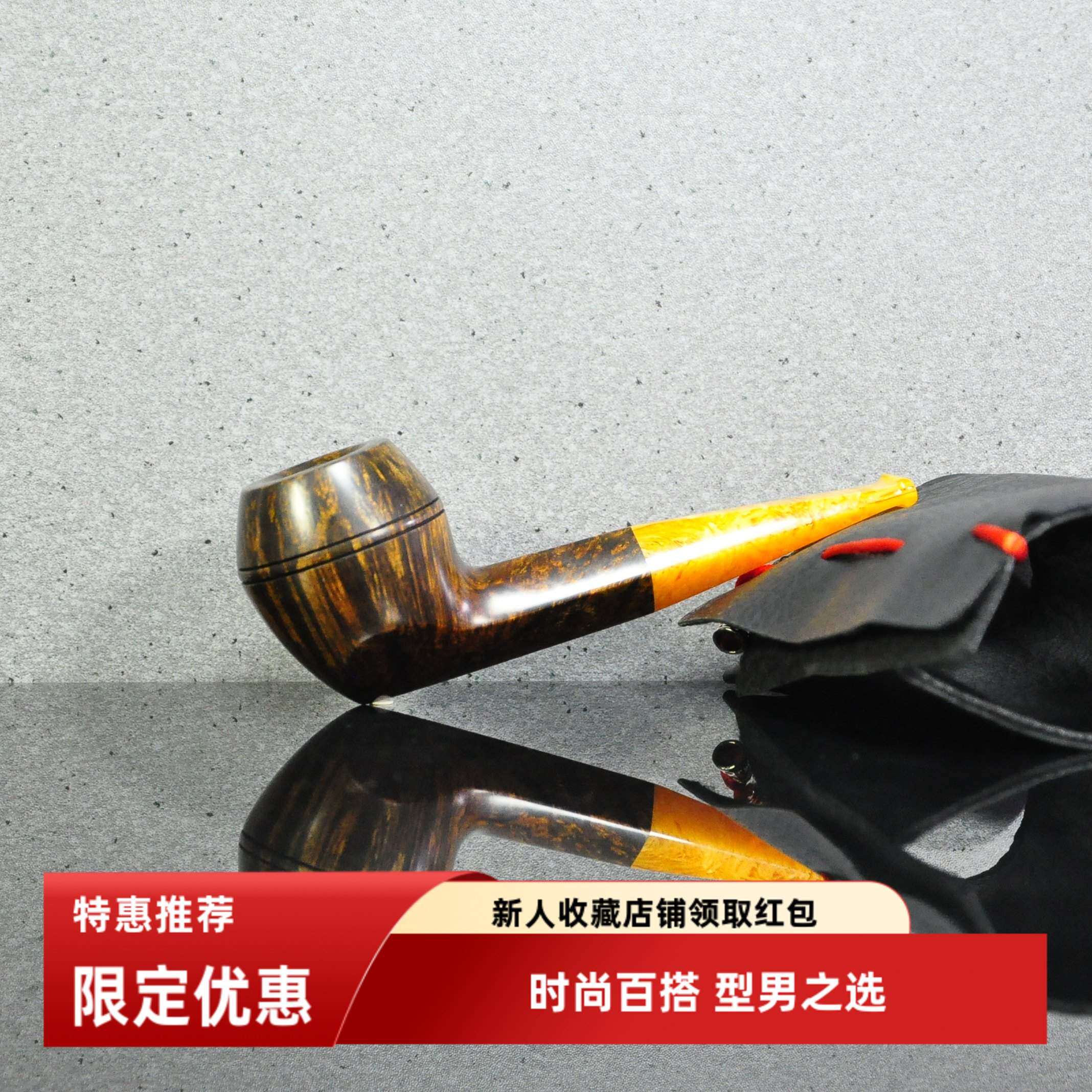 乌克兰Valery Ryzhenko瓦莱里烟斗 自由式石楠根直柄斗牛犬包邮