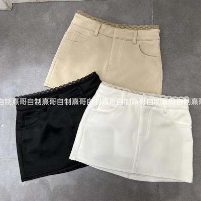 西装A字裙半身裙女秋2025新款包臀裙短裙高腰半裙裙子一步裙裤裙