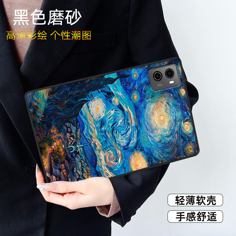 适用11.1英寸联想拯救者Y900新款13寸Y900电竞平板套电脑保护套后壳油画卡通防摔硅胶软壳超薄散热全包无盖套