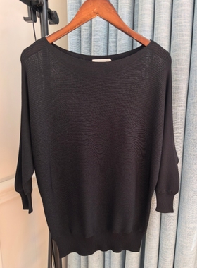 日单LA家一字领宽松冰麻面料春夏针织衫毛衣