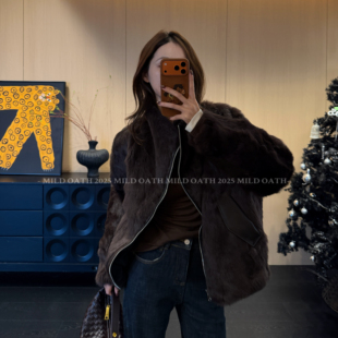 兔毛两穿撞色羽绒派克服 月夜奏鸣 MILD OATH