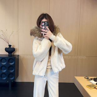 貉子毛领冬季 冬日雪宝 时髦毛毛外套 OATH MILD