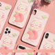 日系可爱少女iPhone11p防摔手机壳peach粉色桃子适用苹果xsmax