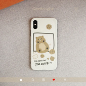 卡通可爱曲奇饼干小熊iPhone11p全包镜头手机壳适用苹果se xsmax