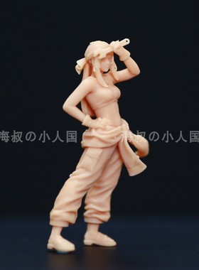 L314钢之炼金术师温莉 扳手女1:64高精白模微缩人偶迷你手办