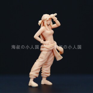L314钢之炼金术师温莉 扳手女1:64高精白模微缩人偶迷你手办