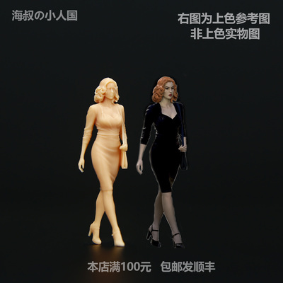 164莫妮卡微缩模型143树脂白模