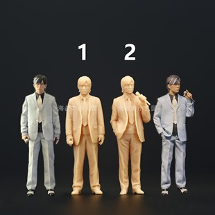 A292无与伦比周杰伦1:64微缩人偶模型1:43白模沙盘公仔场景摆件