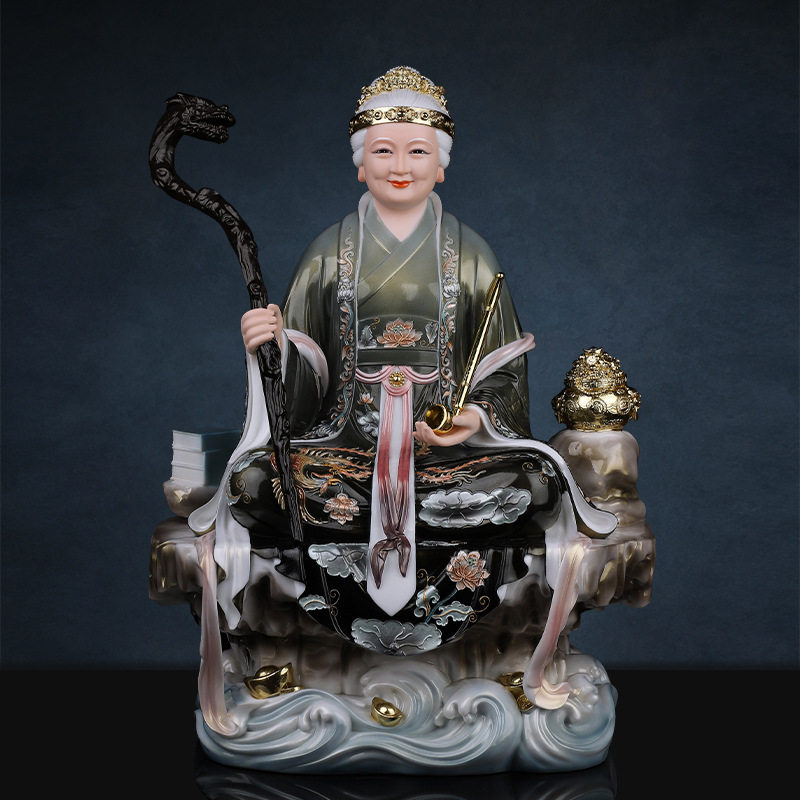 黑妈妈神像仿瓷体铁刹山黑老太太黑奶奶真身堂口保家供奉佛像摆件