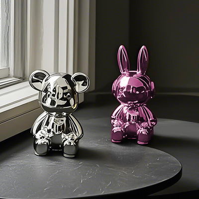 入户放钥匙收纳摆件小熊装饰品