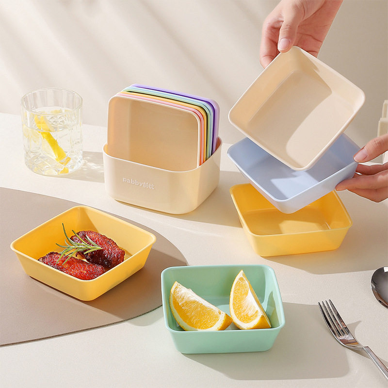 7件套家用彩色分类吐骨碟