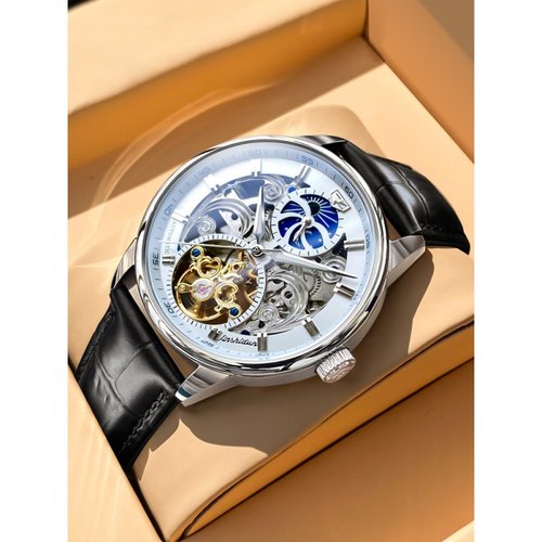正品瑞士名牌手表男款机械表镂空