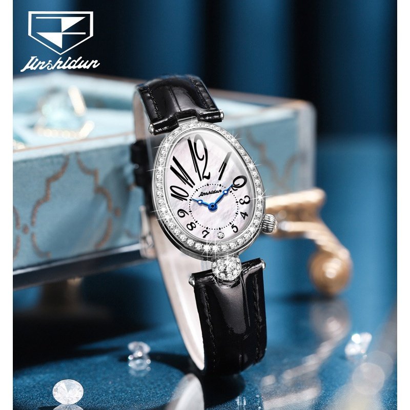 2023新款金仕盾鹅蛋型石英贝母表