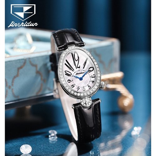 2023新款金仕盾鹅蛋型石英贝母表