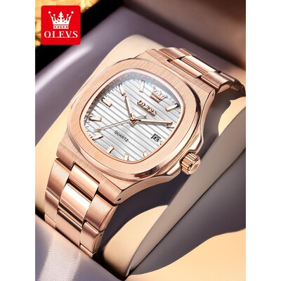 2026新款欧利时男士手表男款机械表名牌正品鹦鹉螺防水石英男表