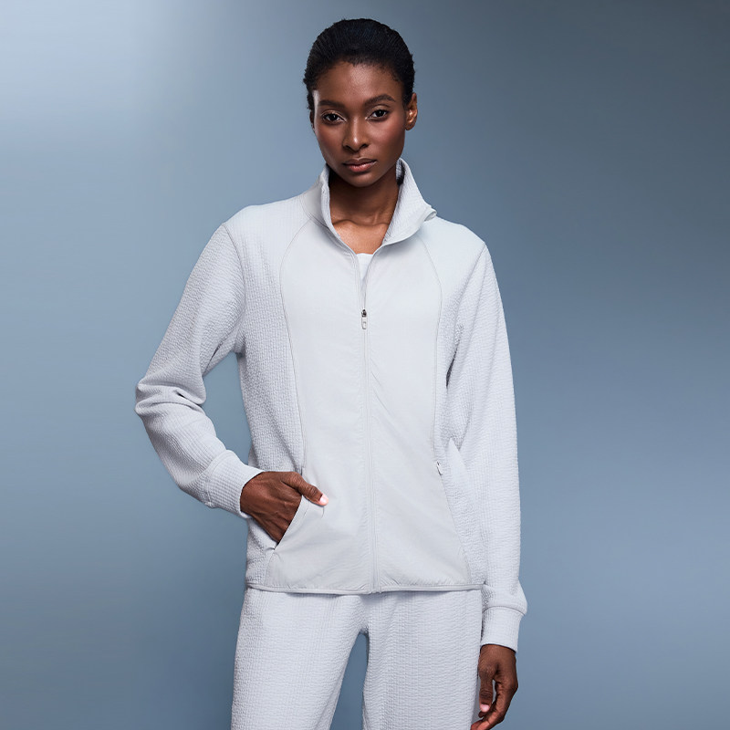 运动外套女秋华夫格立领宽松休闲开衫瑜伽上衣夹克健身服,运动/瑜伽/健身/球迷用品,瑜伽外套,淘宝优惠券,粉丝福利购,淘宝优惠卷