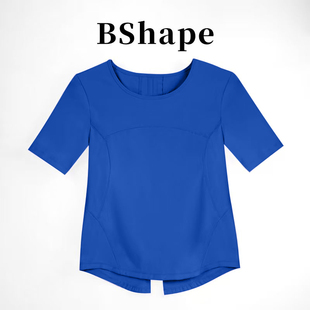 新款运动短袖上衣女修身显瘦速干透气健身瑜伽服罩衫5809